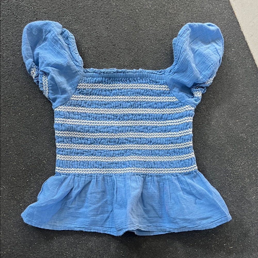 Polo by Ralph Lauren Blue Smocked top